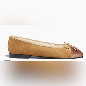 CHANEL SOLD OUT Brown Suede Flats